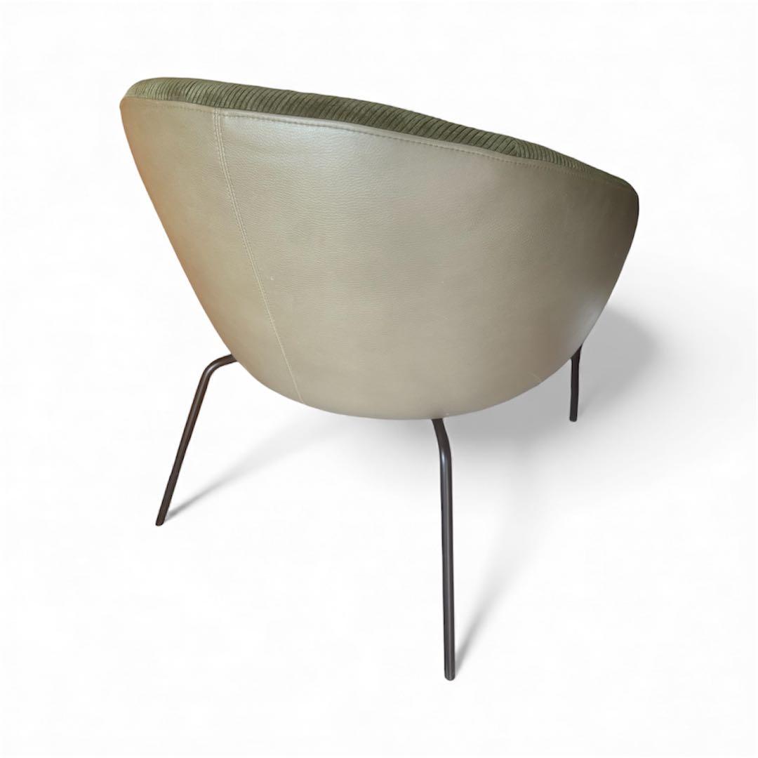 グリーン系 円形シート 椅子　1人用ソファ