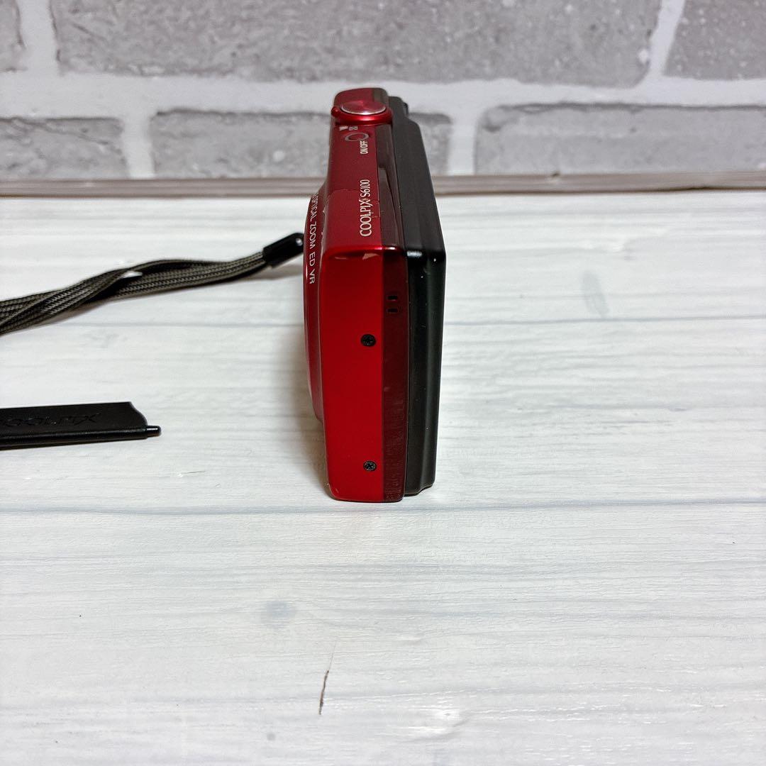 美品　二コン Nikon COOLPIX S6100 レッド