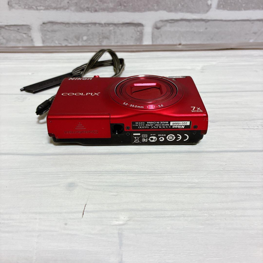 美品　二コン Nikon COOLPIX S6100 レッド