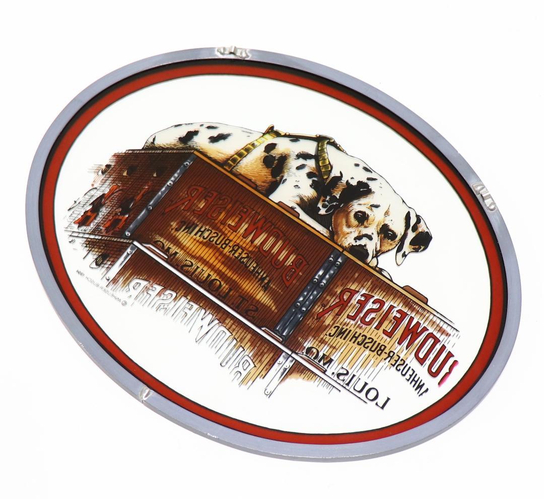 ダルメシアン バドワイザー ヴィンテージ ステンドグラス アンハイザー・ブッシュ