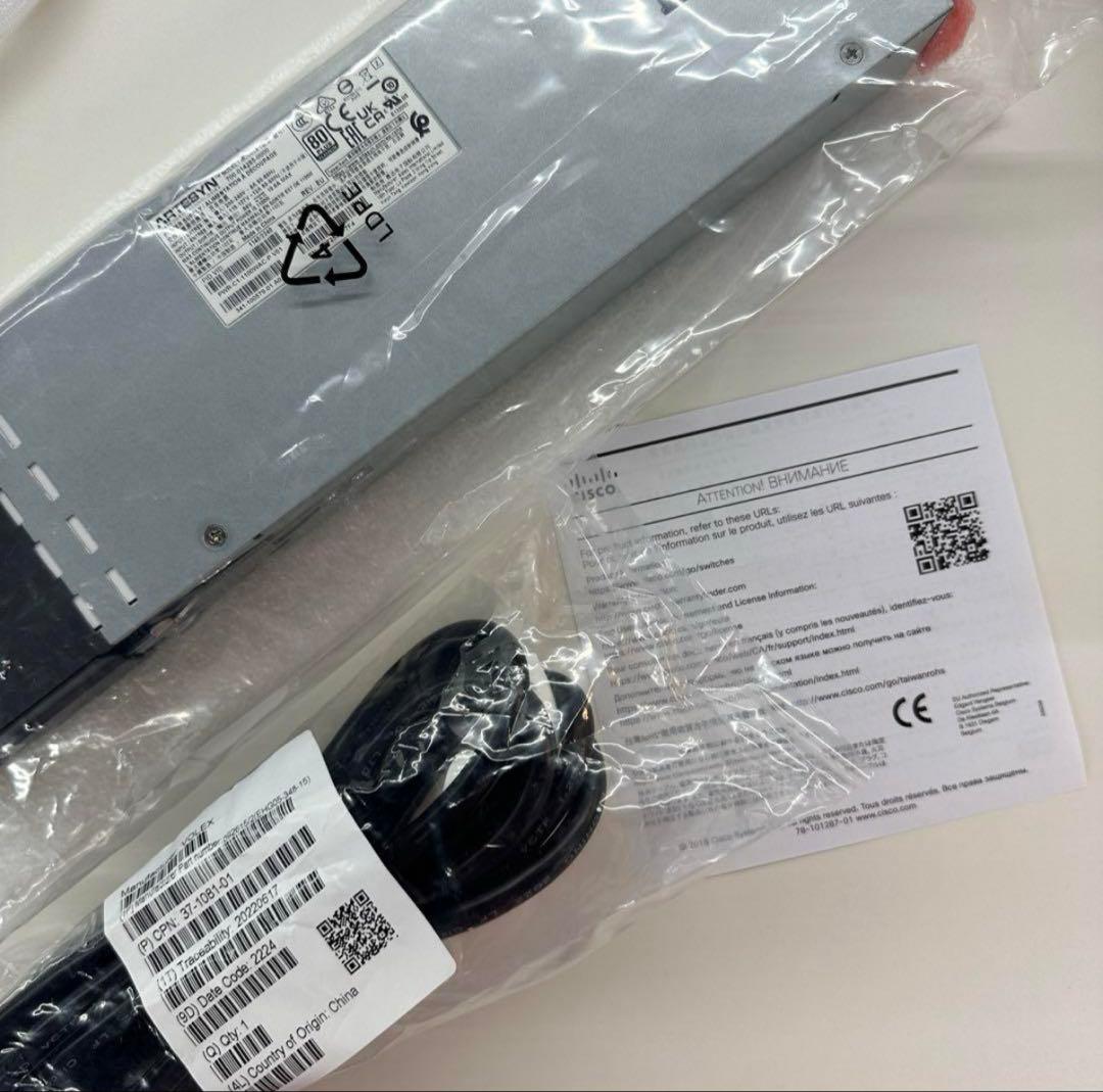 Cisco PWR-C1-1100WAC-P 電源ユニット　1台