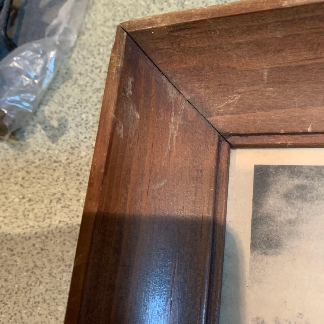 アンティーク　木製フォトフレーム