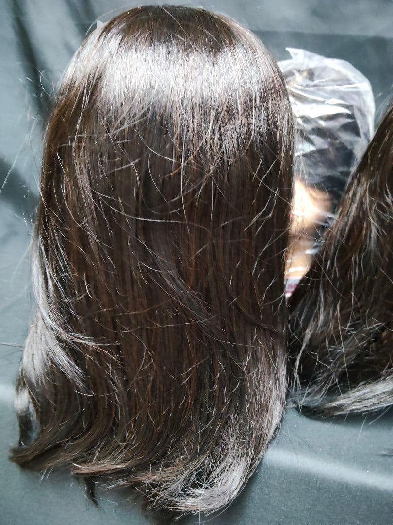 【7体セット】美容師国家試験 カットウィッグ 50B 人毛MIX