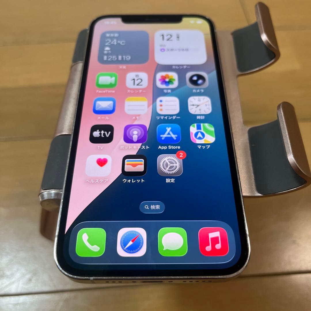 バッテリー新品100%！美品iPhone12pro シルバー256GB