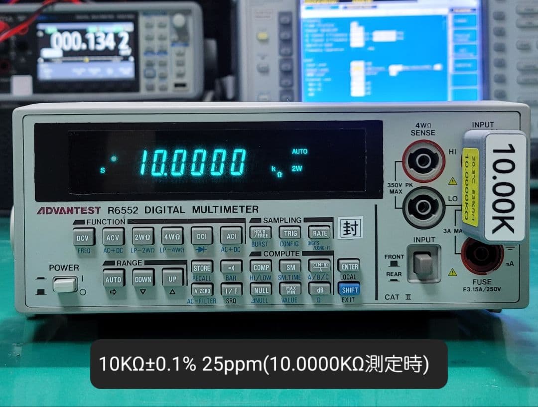 ADVANTEST R6552 デジタルマルチメーター 測定良好 外観瑕疵