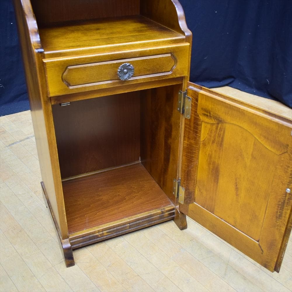 カリモク　コロニアル　電話台　FAX台　飾り棚　花台　棚　ラック　キャビネット