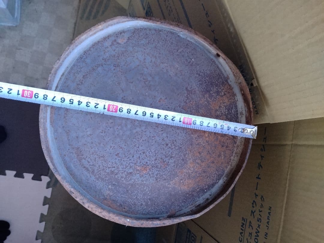 ★　アンティークミルク缶　蓋付　②、①　2個出品