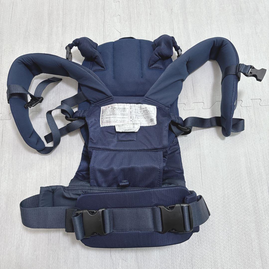 アンジェレッテ ベビーキャリア オン ネイビー 抱っこ紐 ヒップシート