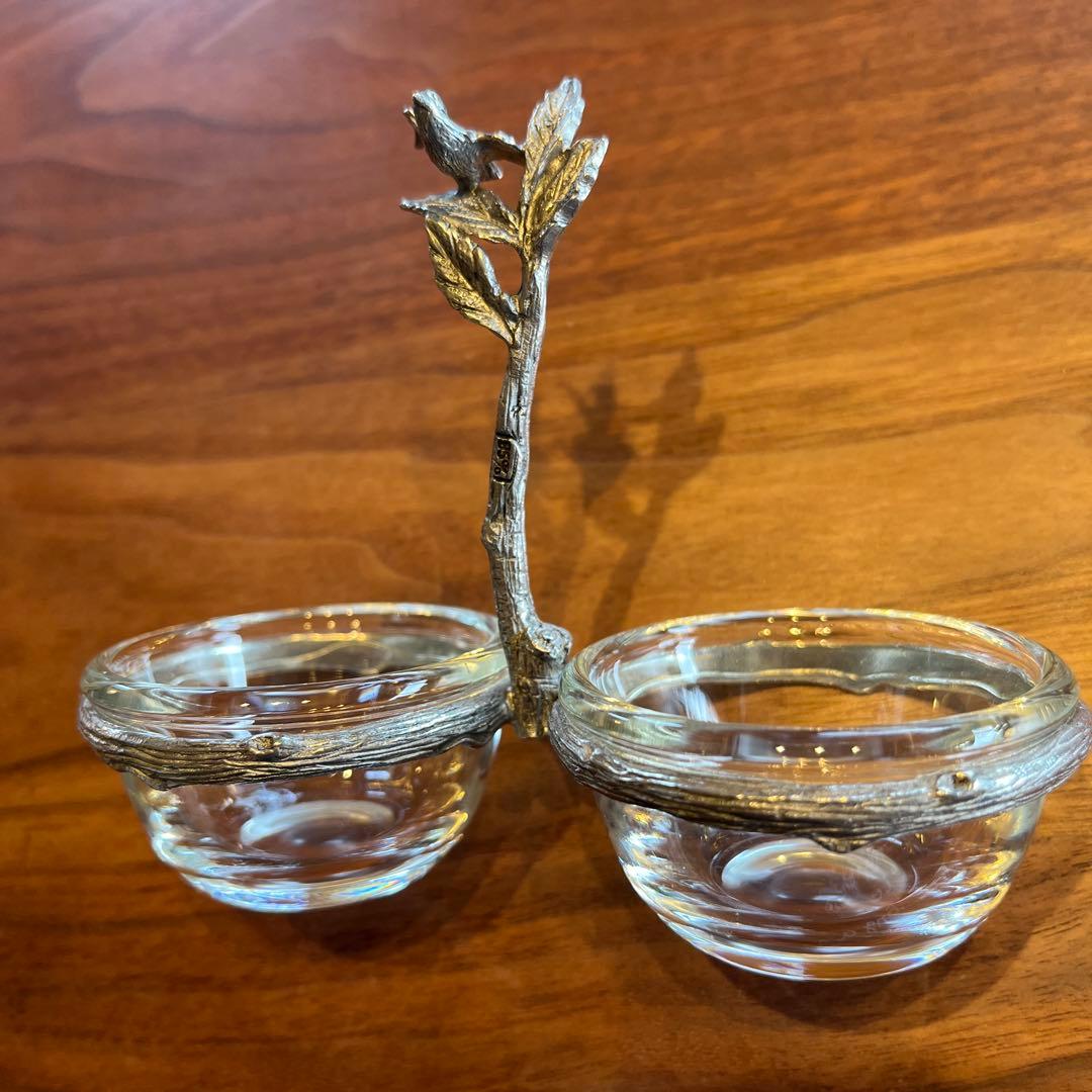 アトリエジュンコ　調味料入れ　ピューター　スプーン付き　美品　スパイスホルダー