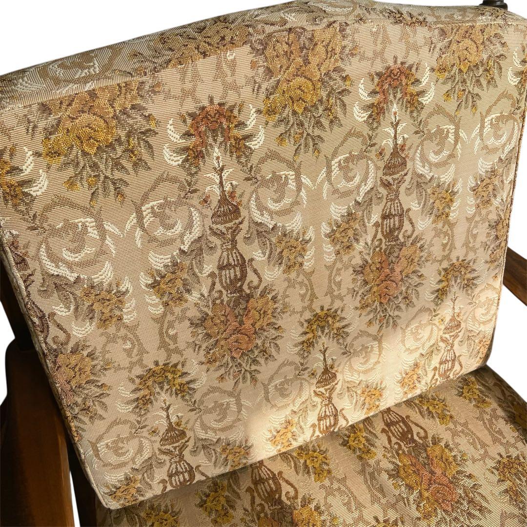 【週末セール】カリモク コロニアル 1人掛けソファ アームチェア ヴィンテージ