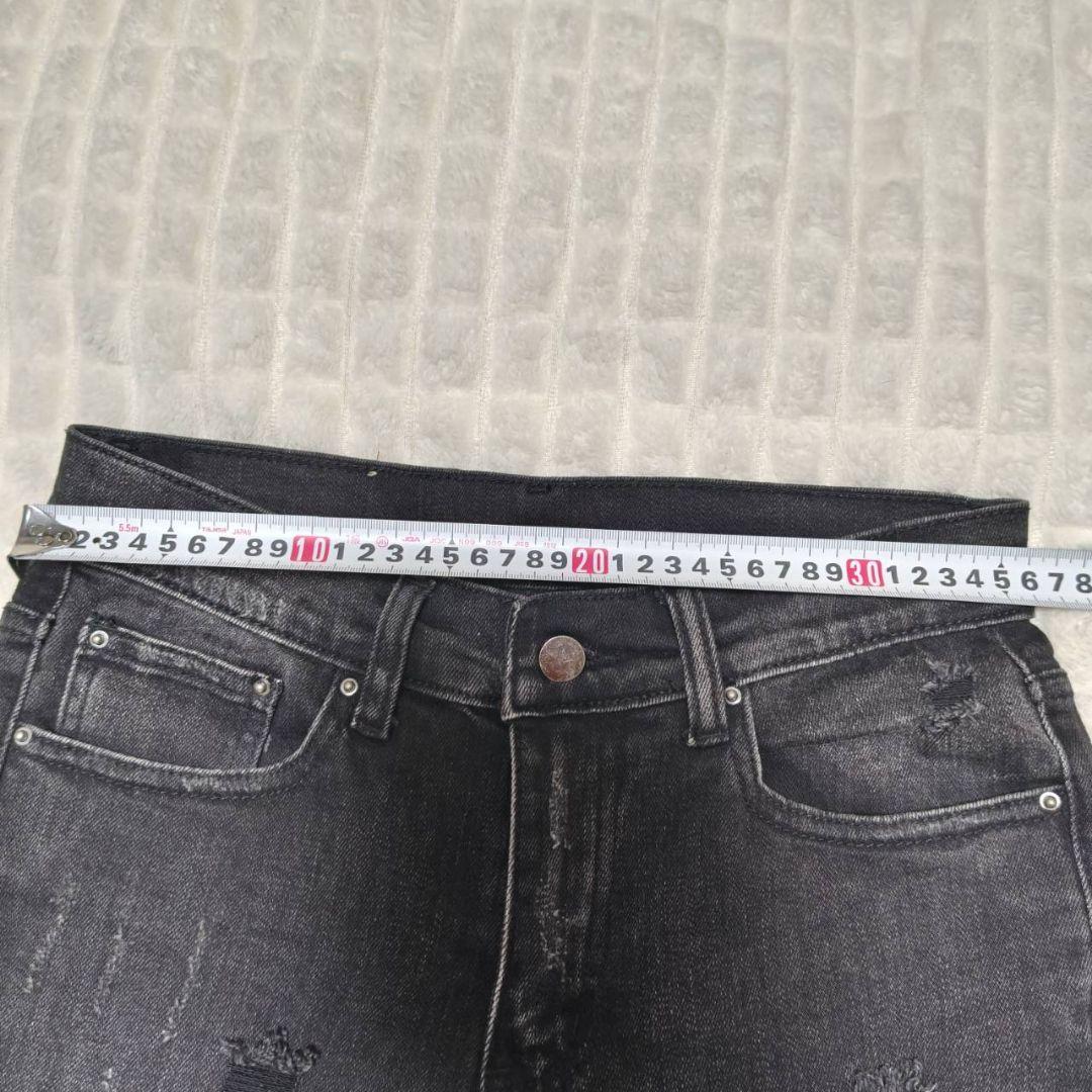 mnml ダメージ加工 ストレッチ スキニー デニムパンツ 28 ミニマル