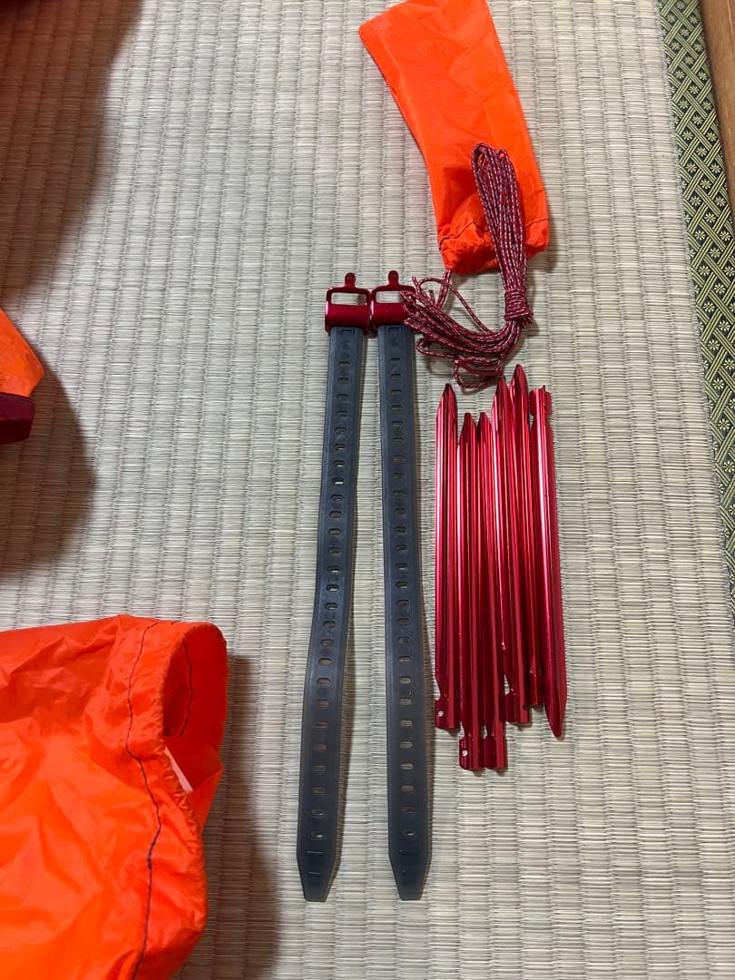 MSR テント　フロントレンジ　ワンポールシェルター　カラー　オレンジ