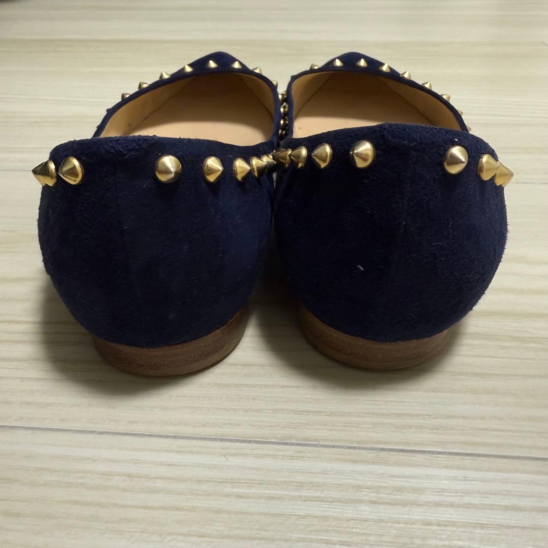 【美品】ペリーコ アニマ フラットパンプス ポインテッドトゥ 36 スタッズ