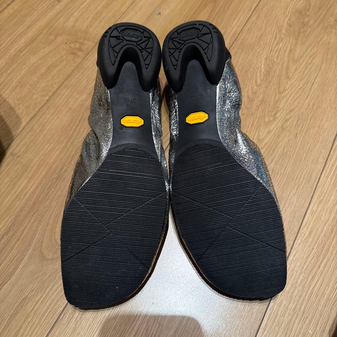 SHISEI バレエシューズ　シルバー　37.5