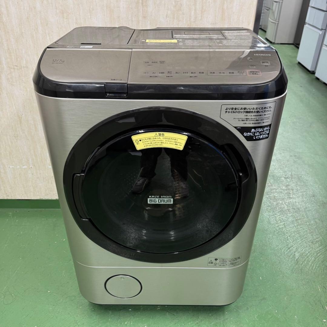 175 ドラム式洗濯機　乾燥機能付き　左開き　大容量12kg 乾燥7kg 極美品