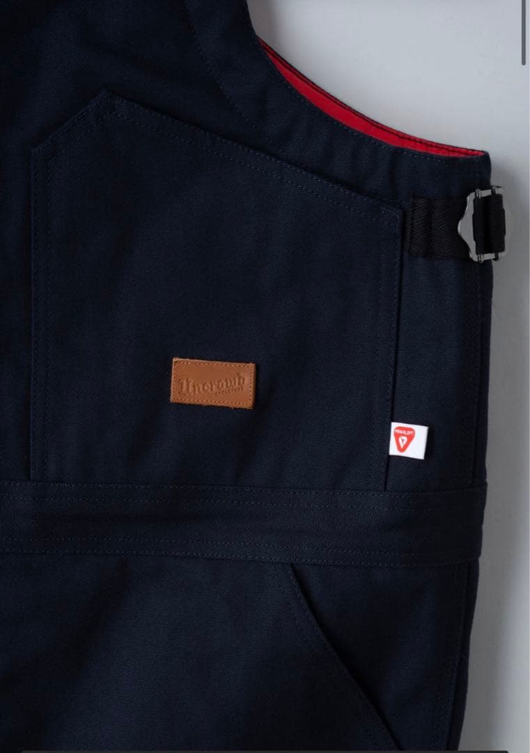 アンクラウド 　UNCROWD　 オーバーオール　ネイビー　バイク　防寒