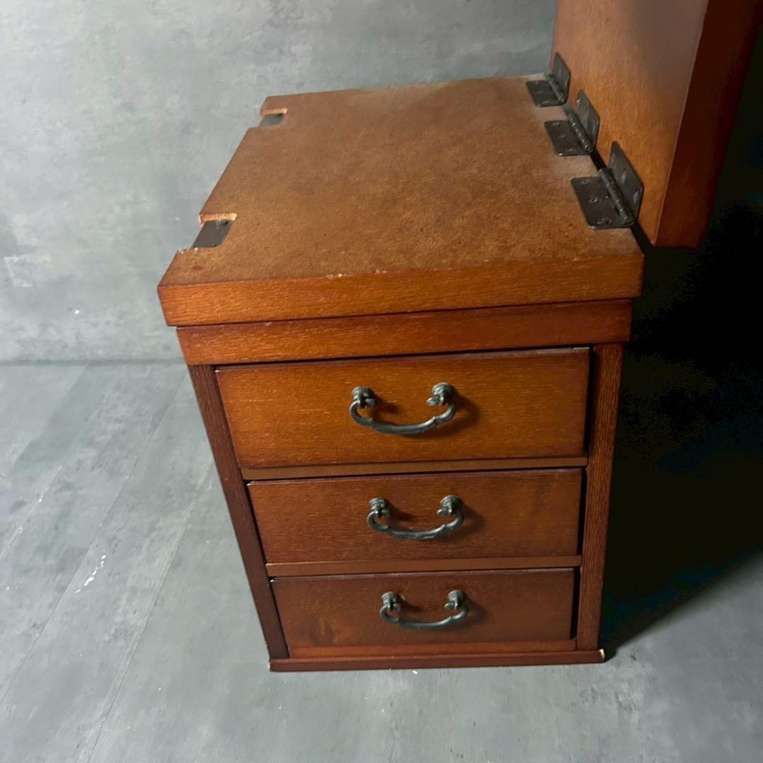 【引き取り限定】木製 デスク 伸長式 引き出し付き 作業机 学習机