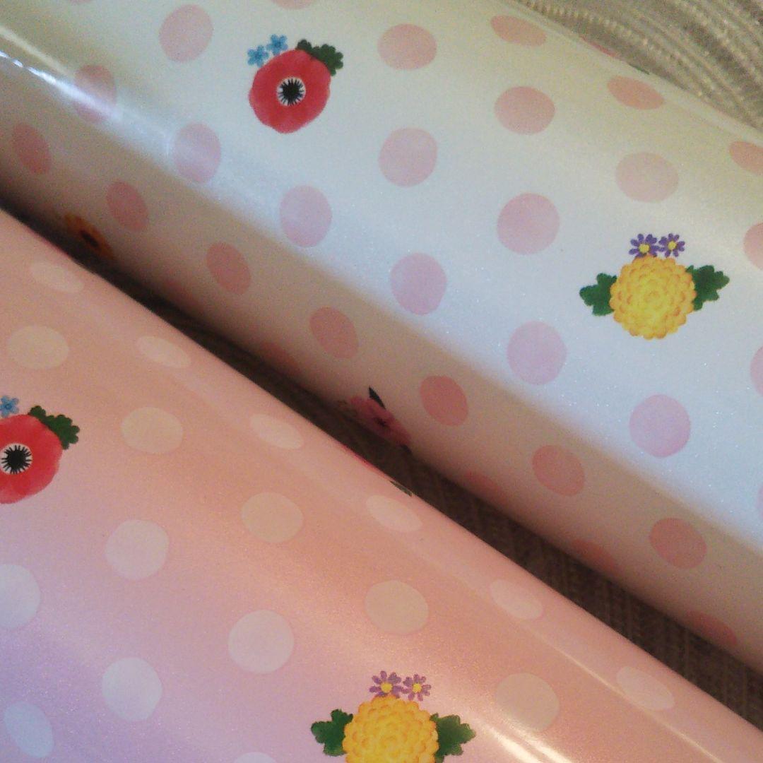 サーモスお花 ドット柄二個保温保冷