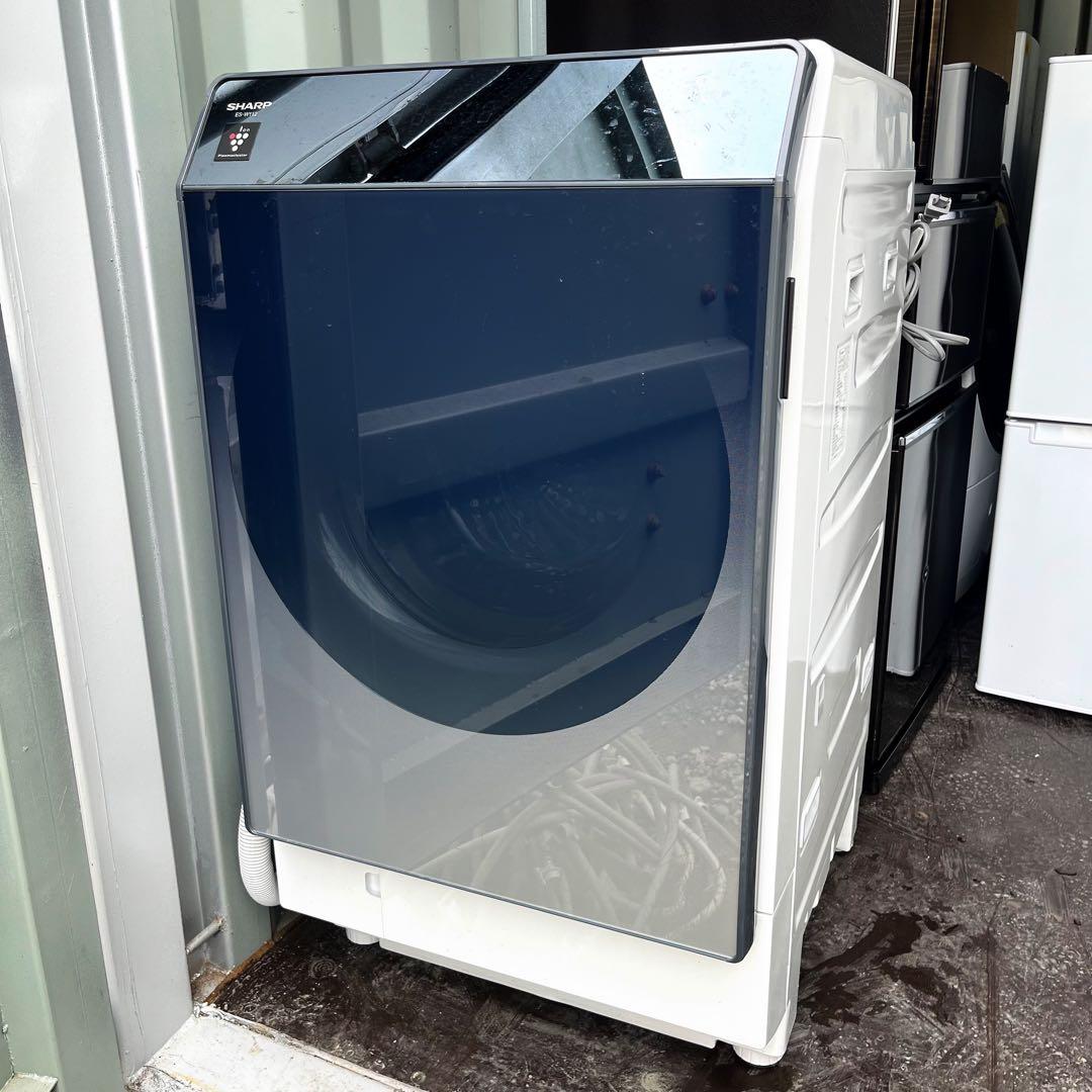 359取付無料！SHARP熱乾燥搭載 超音波ウォッシャー付き ドラム式洗濯機
