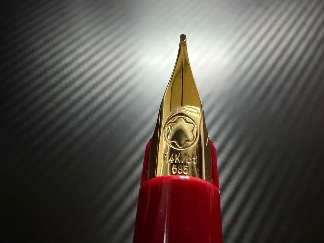 極美品 モンブラン ジェネレーション レッド F 細字 万年筆