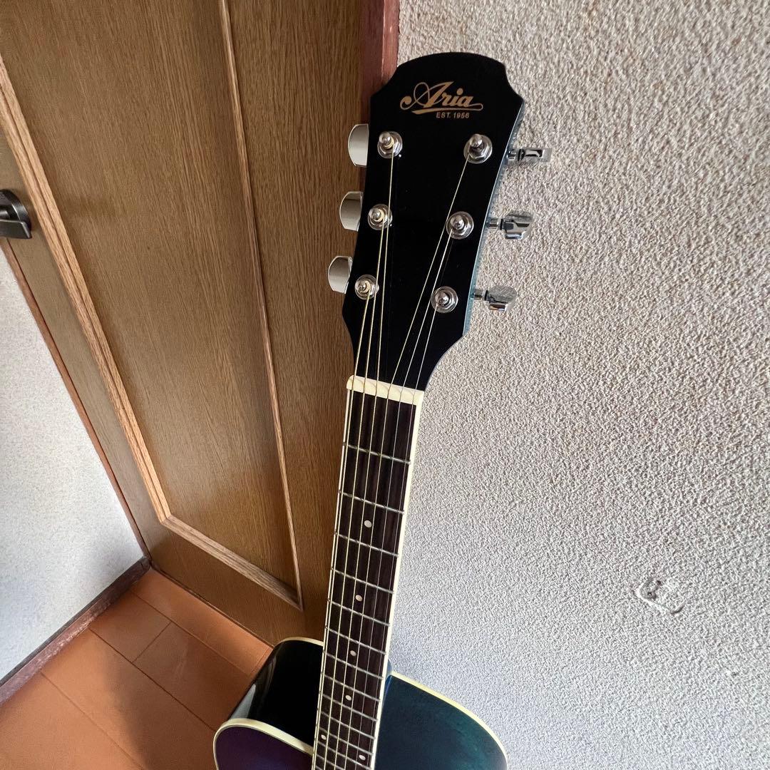 m*a様 新品未使用 ソフトケース付 アコースティックギター グラデーション ブ