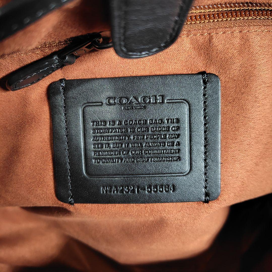 美品　コーチ　2way　トートバッグ　メトロポリタン　バイカラー　革　55564