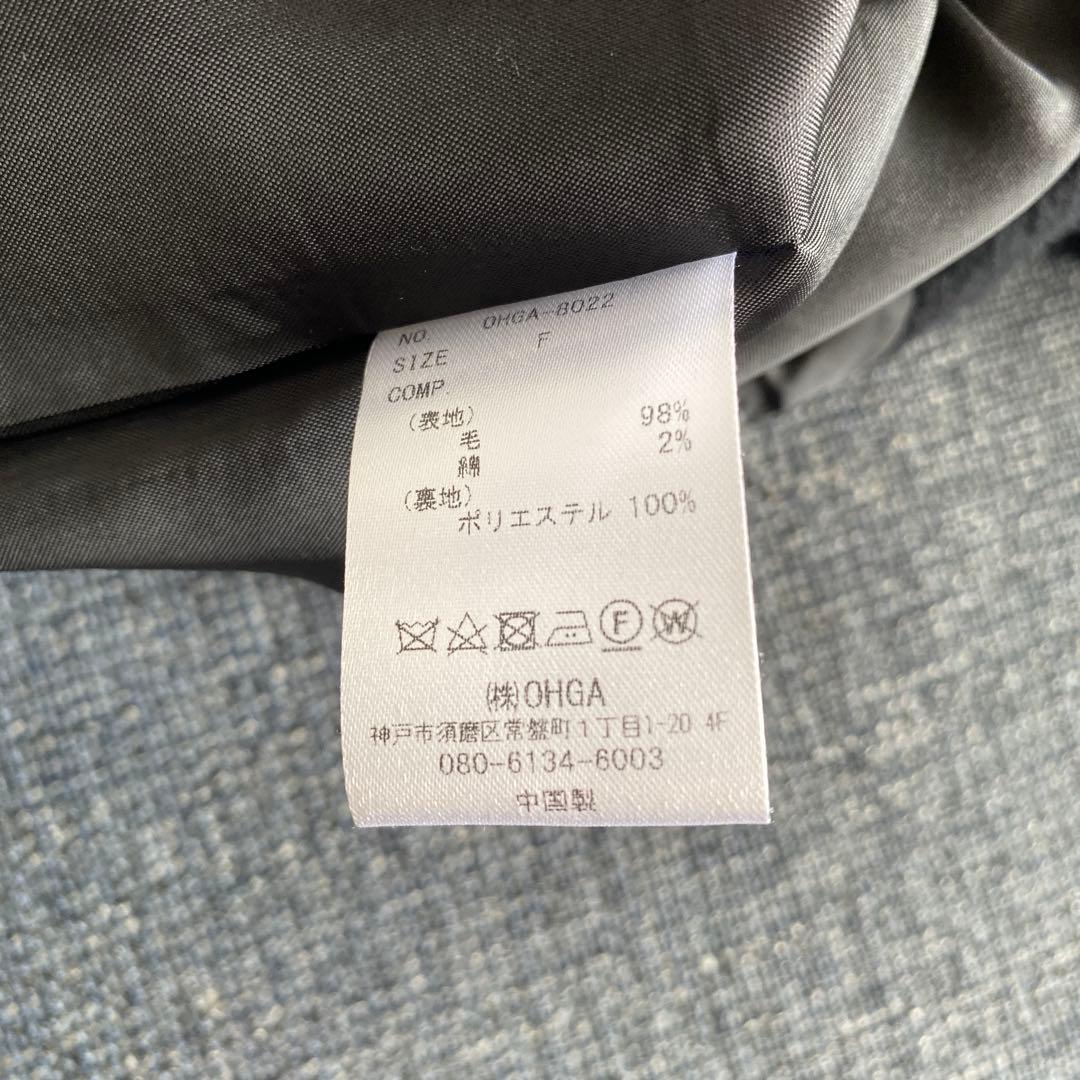 OHGA PUFF COAT ブラック