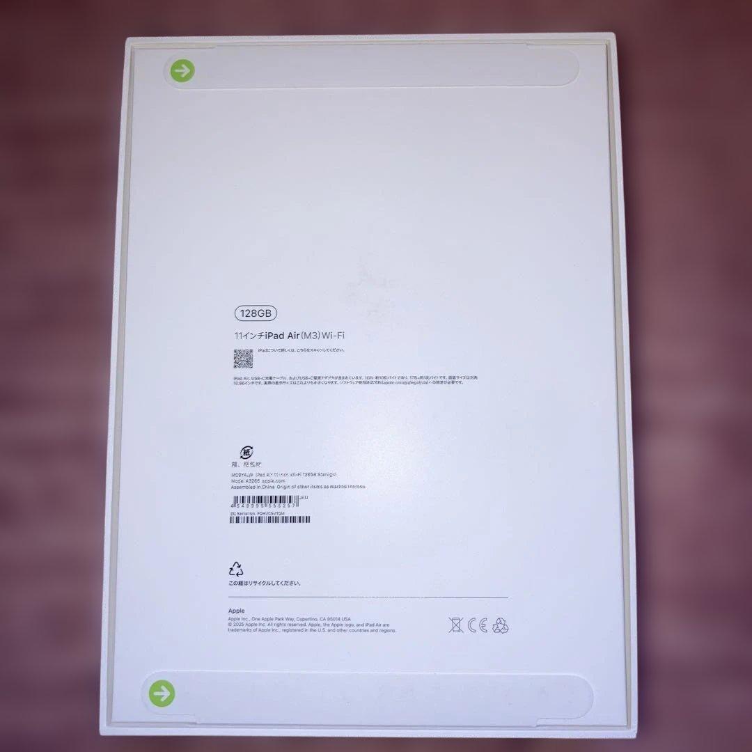 ナ*ー様 Apple iPad Air M3 (第5世代) 128GB Wi-F