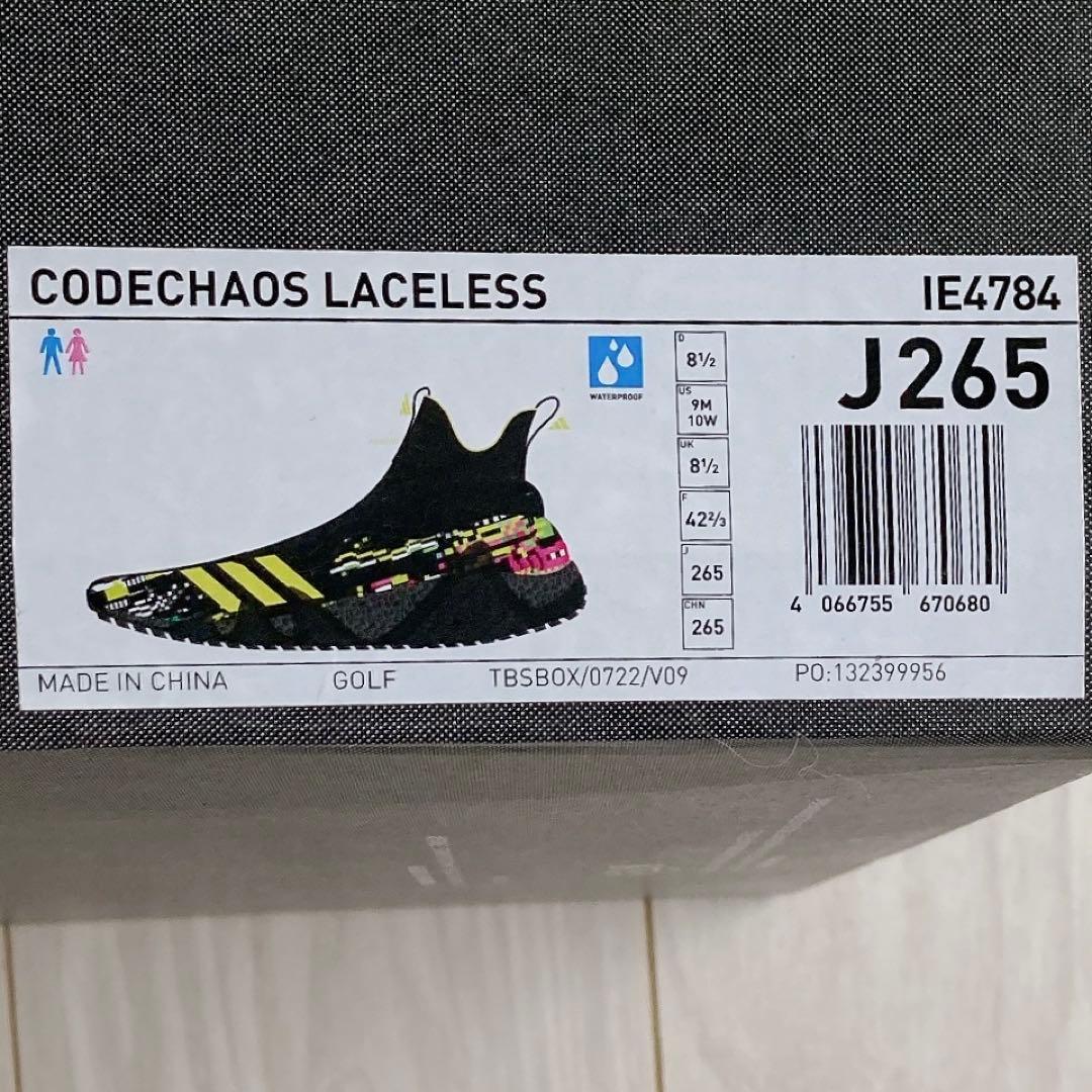 【未使用新品】アディダスゴルフ/コードカオス レースレス グリッチ/26.5cm