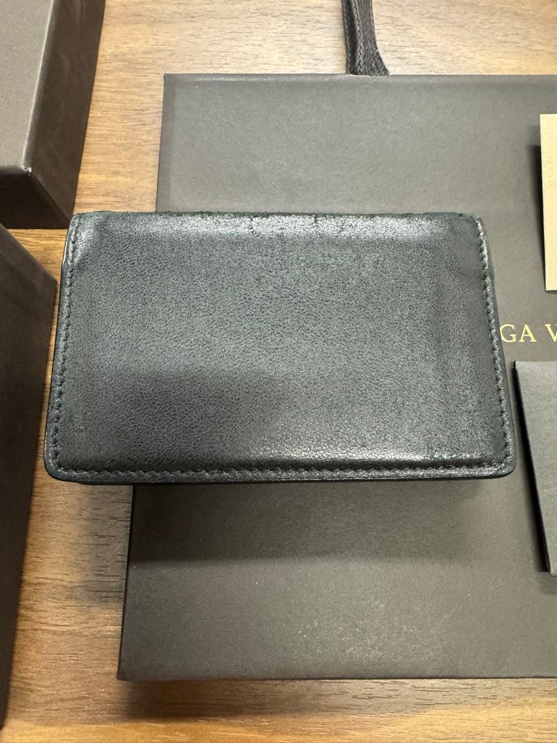 Bottega Veneta ブラックレザー名刺入れ
