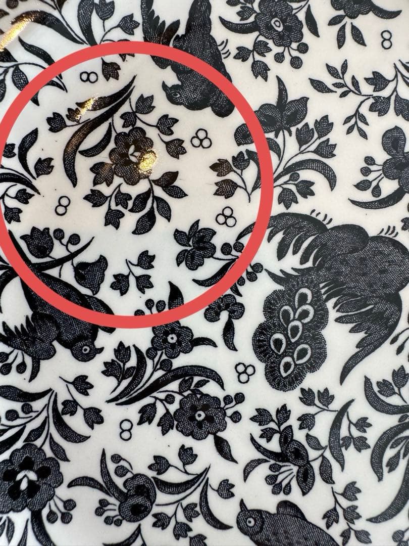 バーレイ ブラックリーガルピーコック カップソーサープレートセット