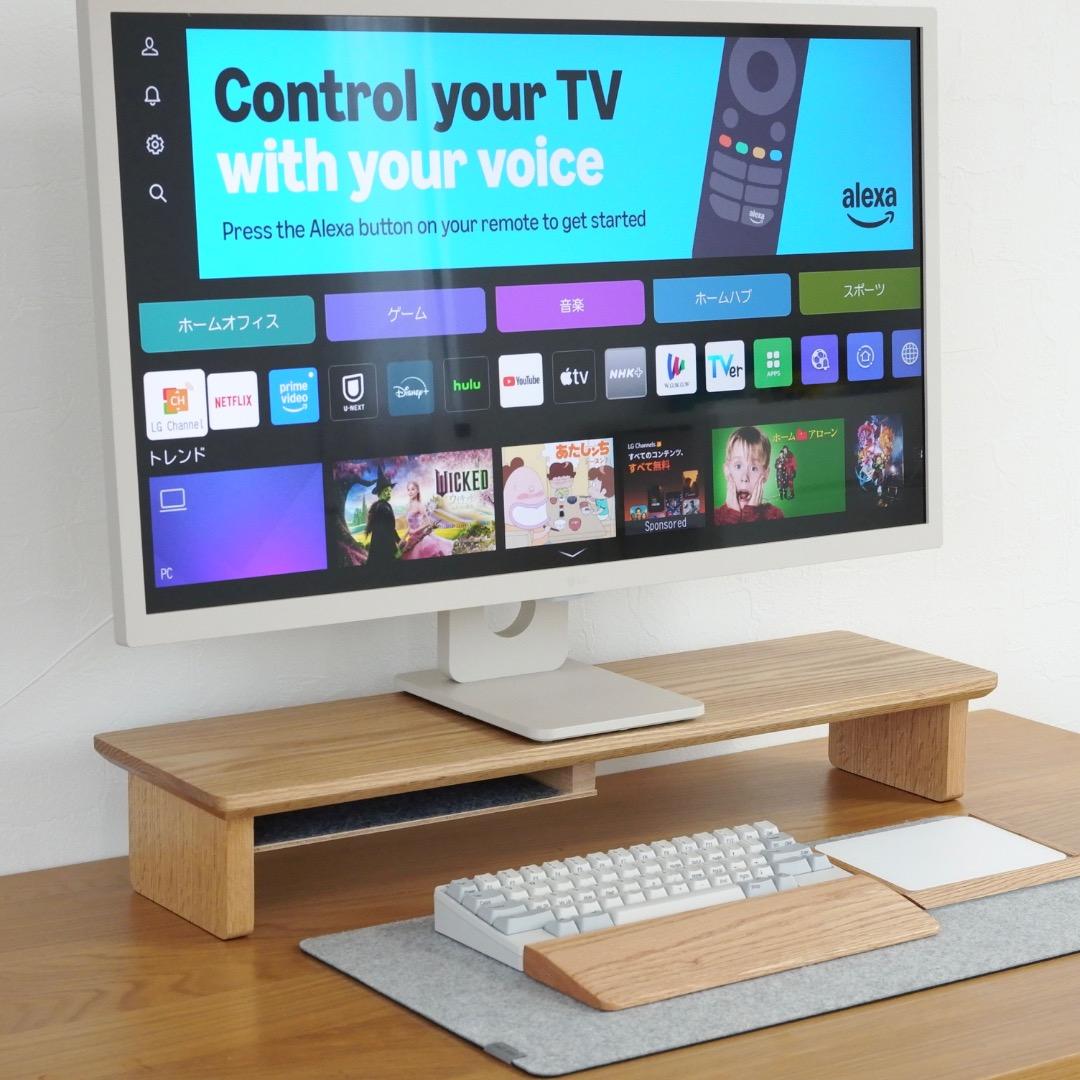 【オーク無垢材】デスクシェルフ(710mm幅)