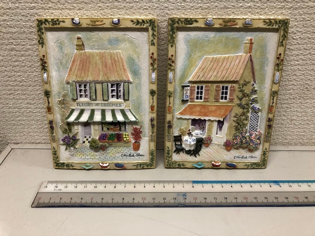 輸入品　作家物　立体ウォールデコレーション　壁飾り　壁掛け　アートフレーム