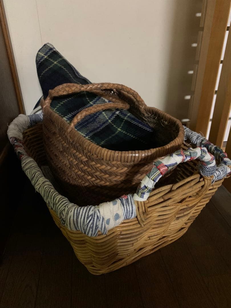 ドラゴン?Dragon? 革編み込みかごバッグ 45R好きさんにも 中古美品 大