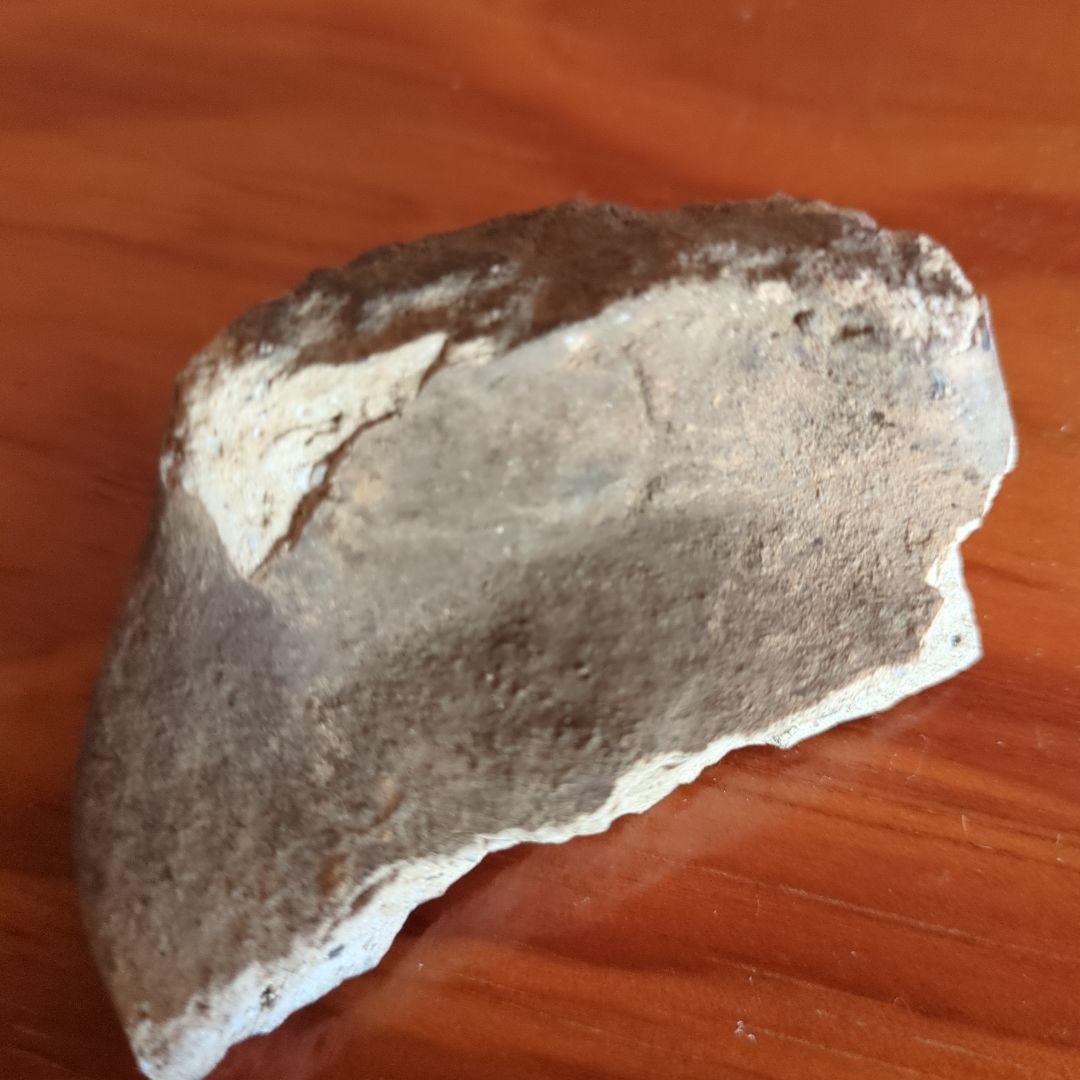 小さい花模様の陶器瓦　古瓦　古美術　骨董品　古道具　ミニチュア