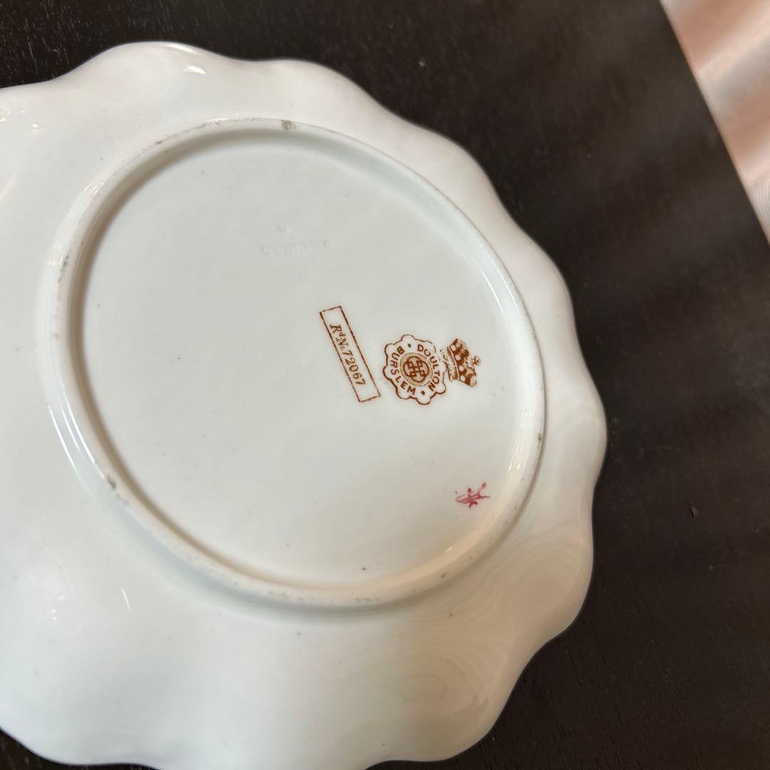 花柄波型皿6枚セット