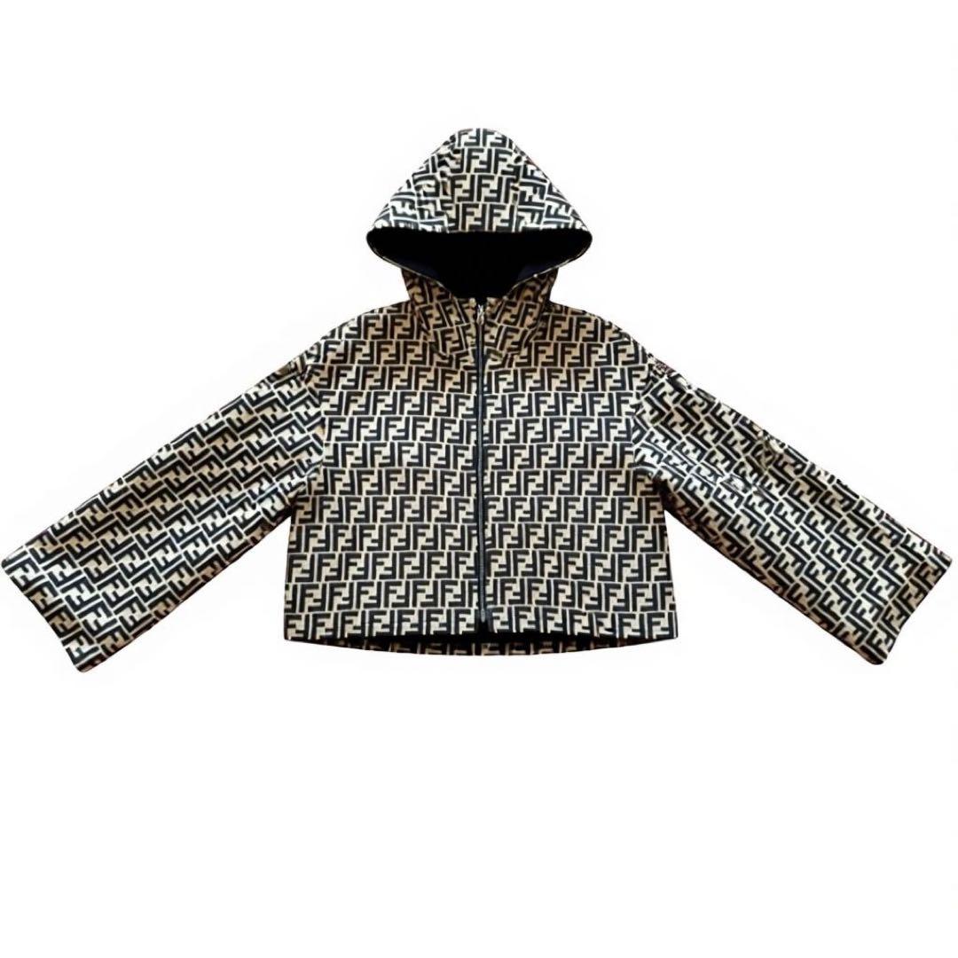 FENDI フェンディ　ブラックウールジャケット　リバーシブル 38 美品