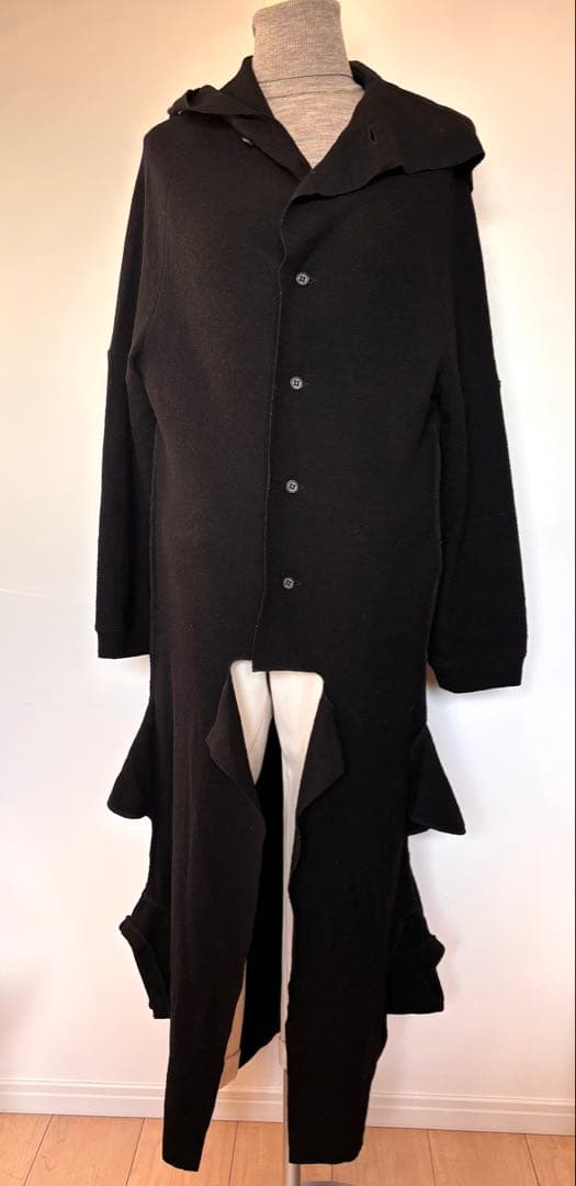 （美品‼️）Y's ヨウジヤマモトフード付きロングカーディガン 2サイズ