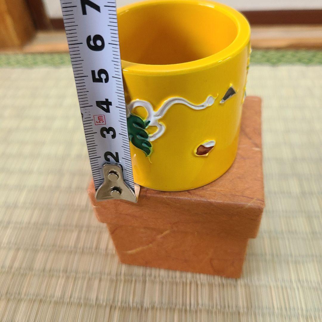 蓋置　『中村翠嵐造』『黄交趾』　茶道具