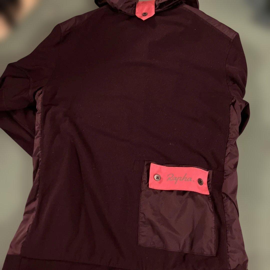 Rapha フード付きパープルサイクルジャージ