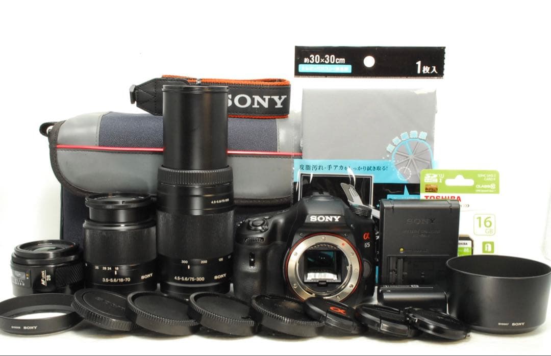 SONY α65 ❤️スマホ転送　トリプルレンズ　高速連写　一眼レフ