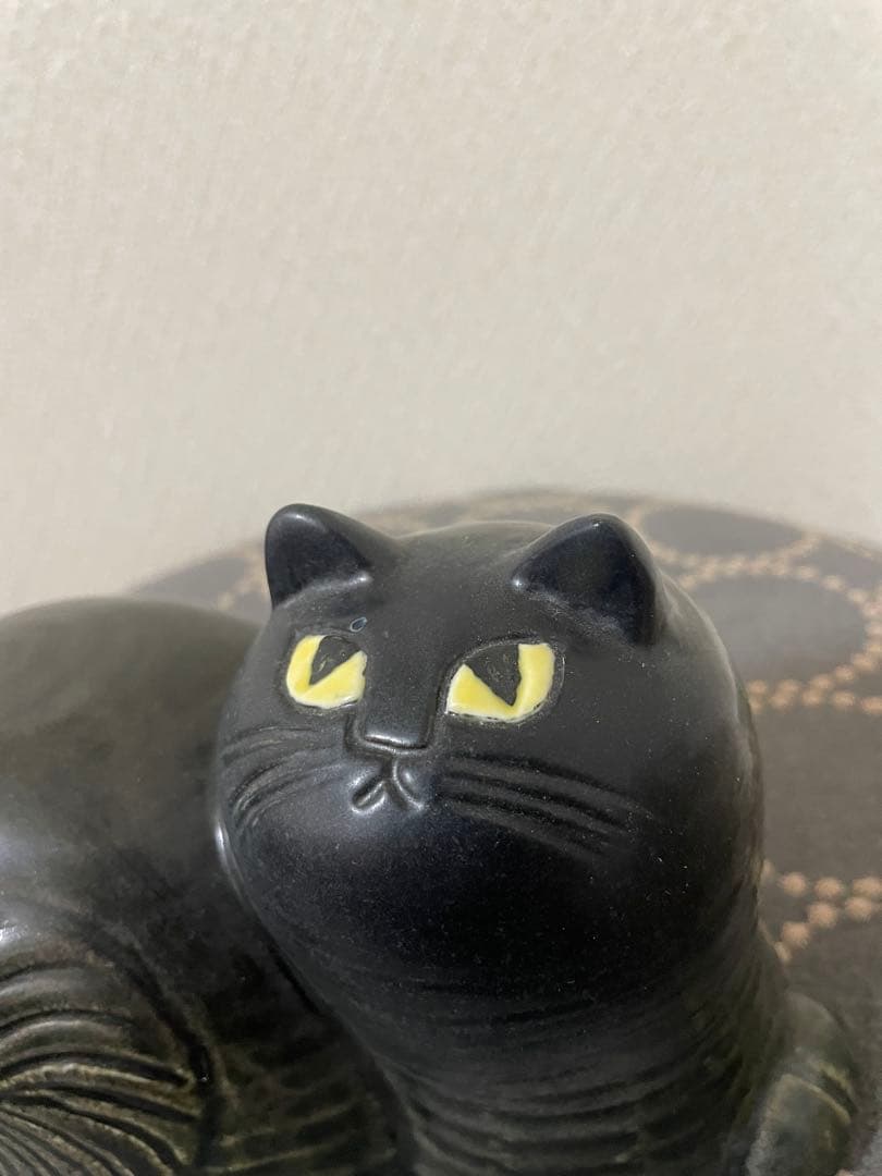 リサラーソン　黒猫　マイ maj 陶器　オブジェ　置物