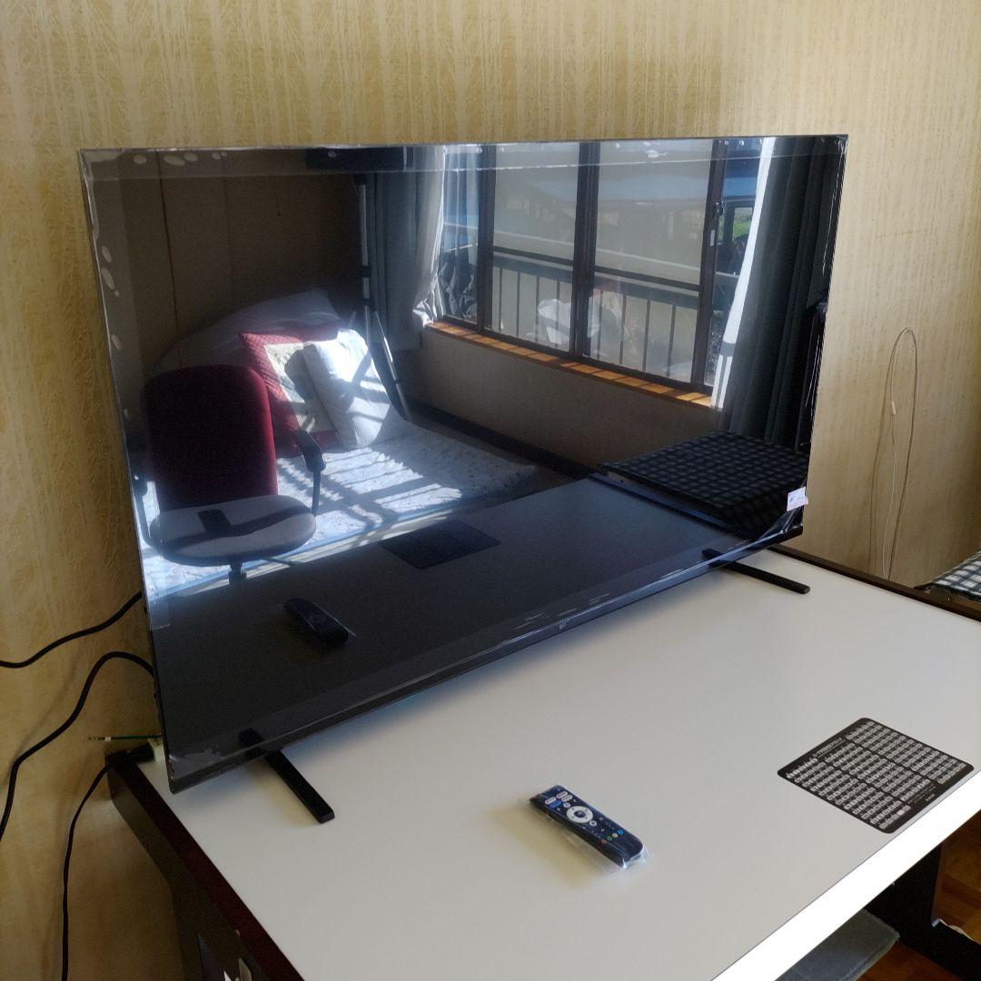 FPD チューナーレステレビ 55V型 4K Google TV ネット動画対応