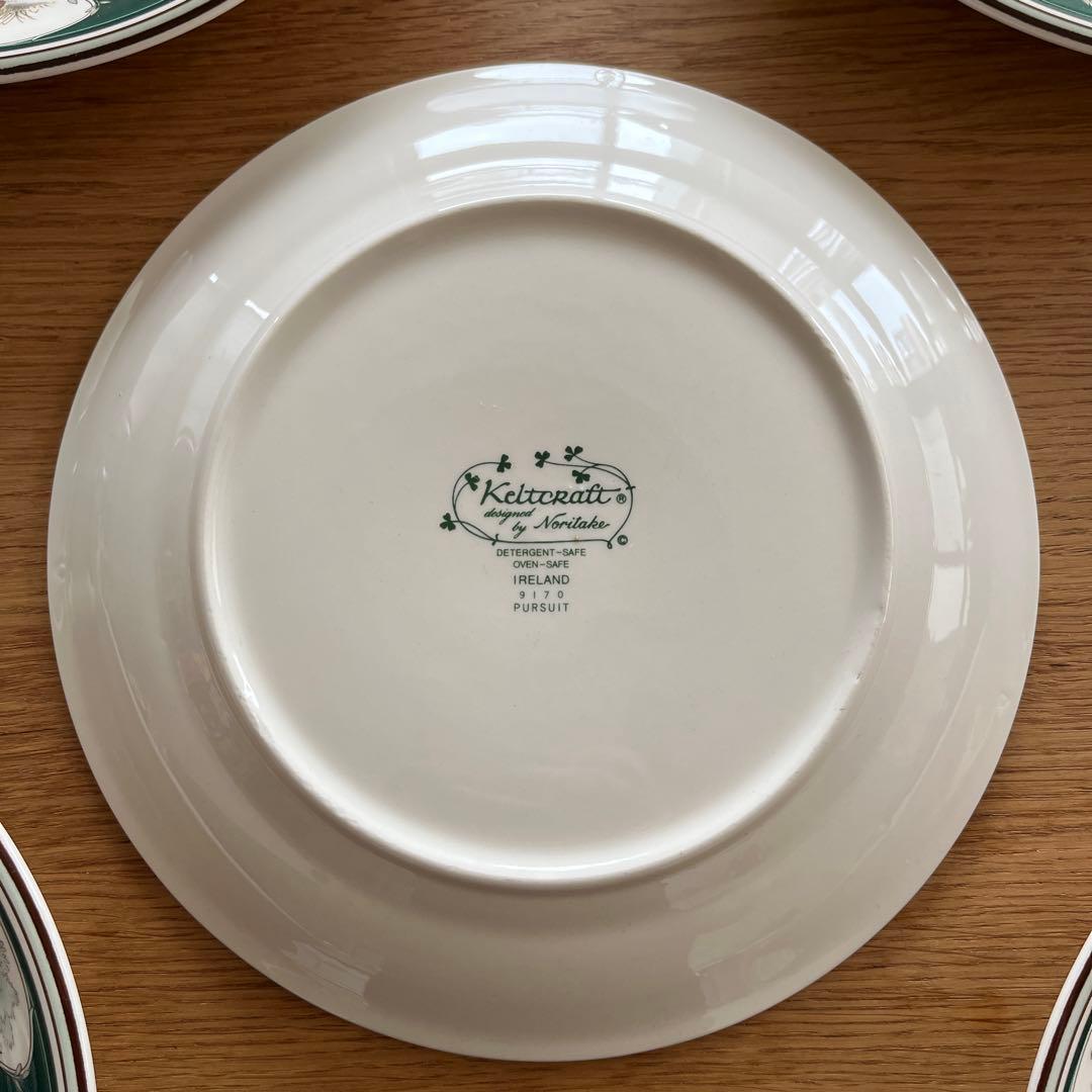 レア　ノリタケ　ケルトクラフト　狩猟　アイルランド製　5客