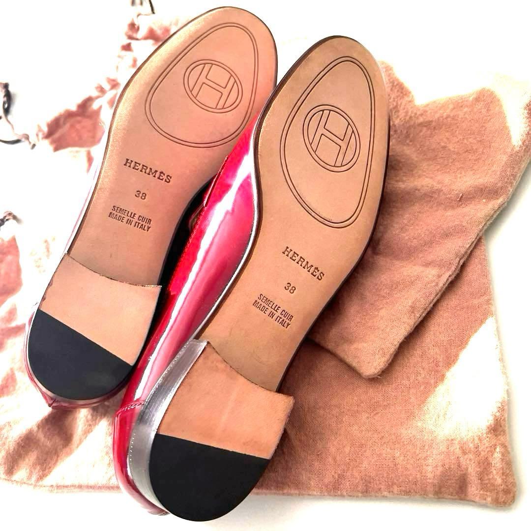 Hermesエルメスシューズ　赤