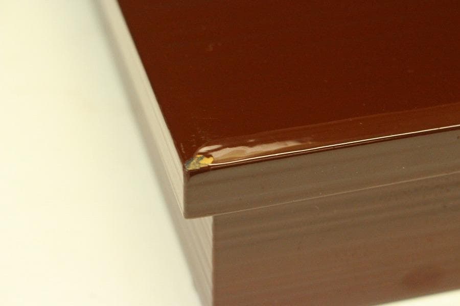 懐石 松花堂 垂れ柳 紋 蓋物 漆塗 十客(LC413)