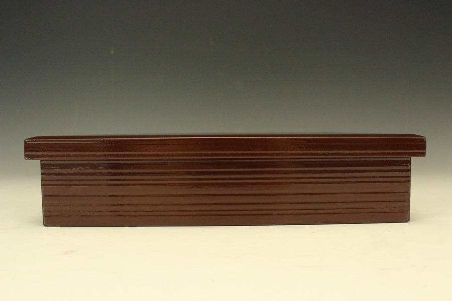 懐石 松花堂 垂れ柳 紋 蓋物 漆塗 十客(LC413)