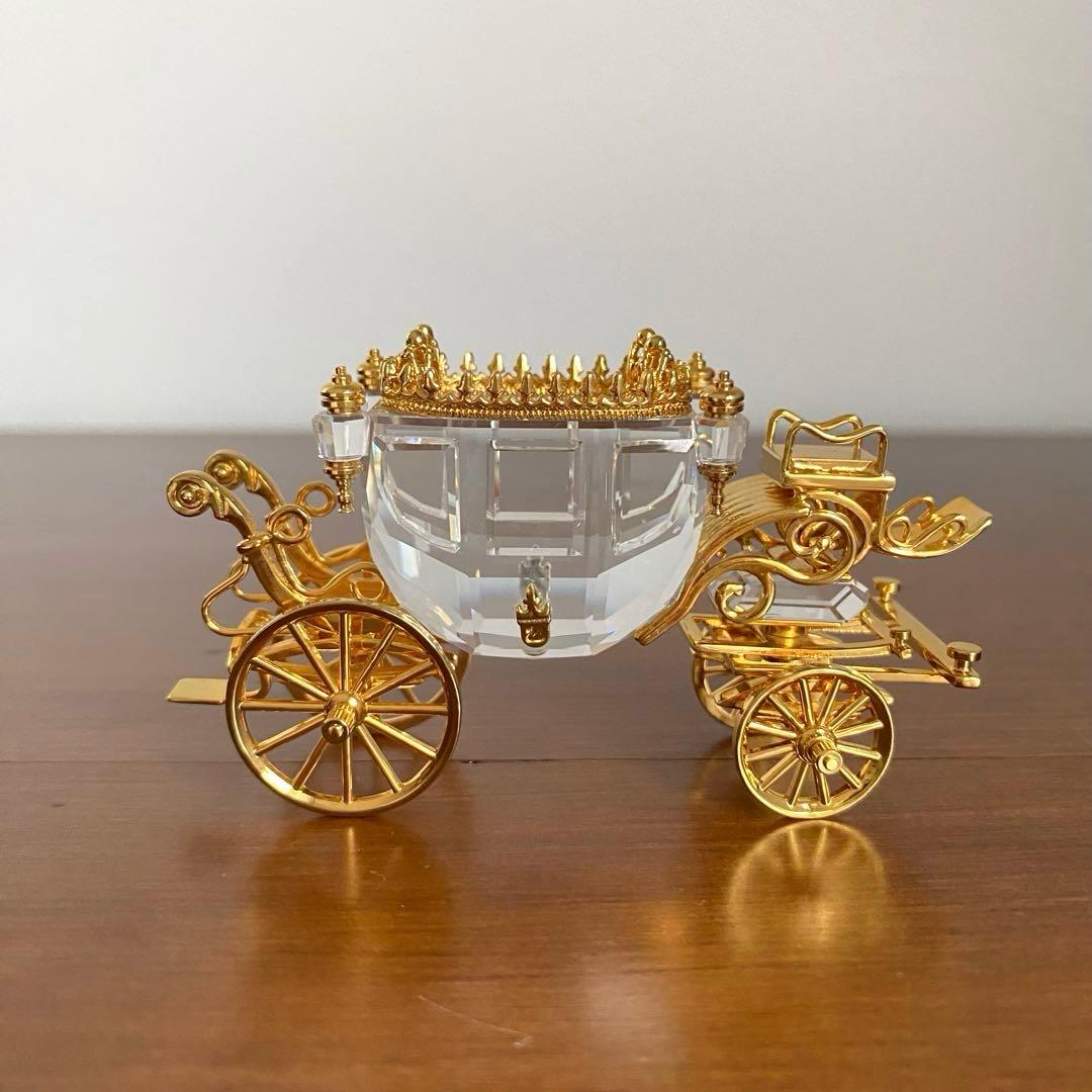SWAROVSKI スワロフスキー クリスタル 馬車 置物