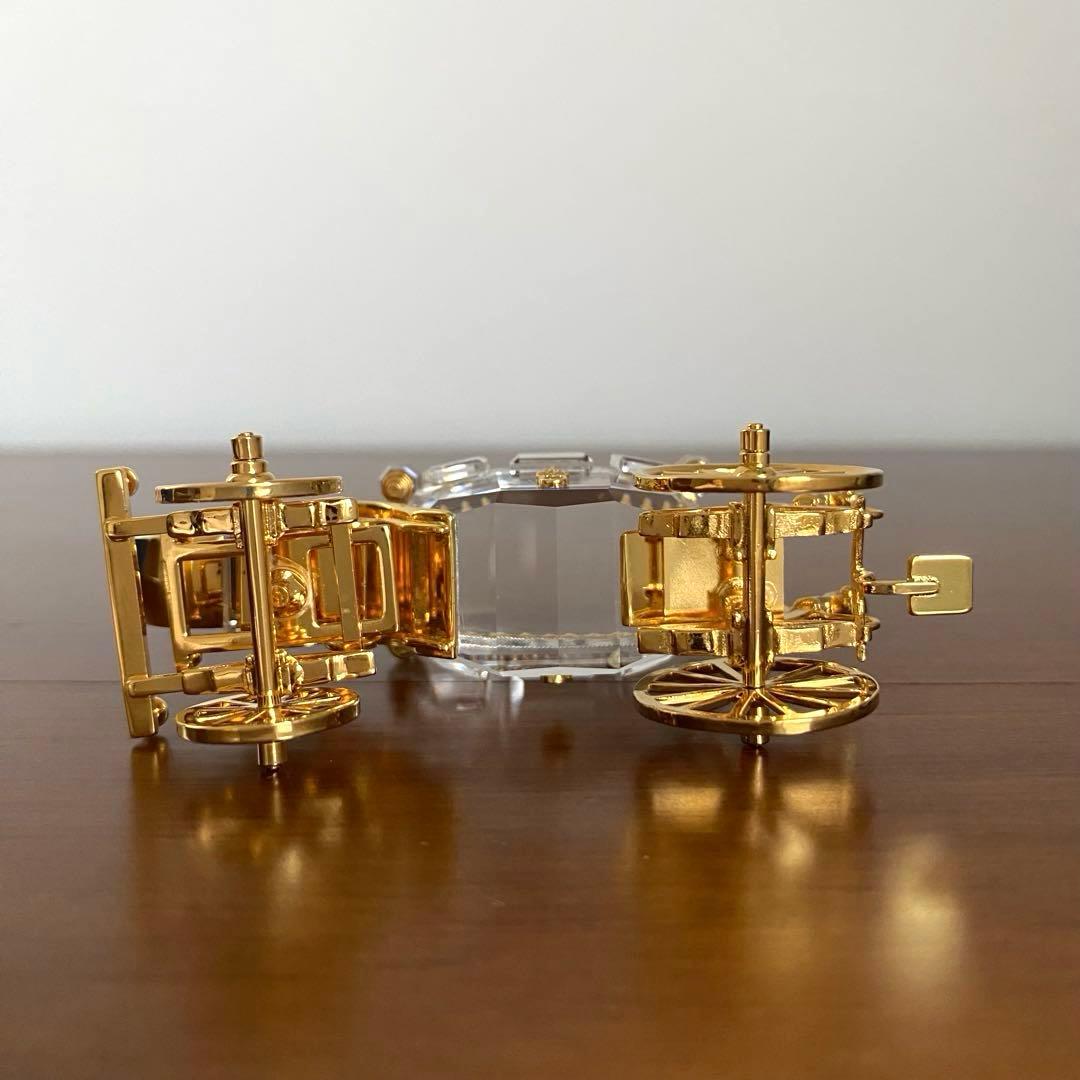 SWAROVSKI スワロフスキー クリスタル 馬車 置物