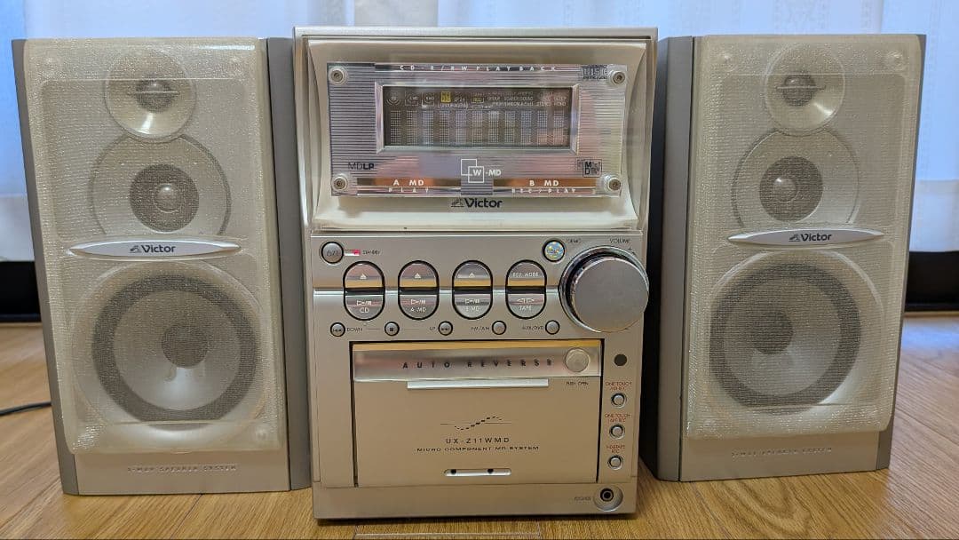 Victor ミニコンポ CDラジオカセットMDデッキ
